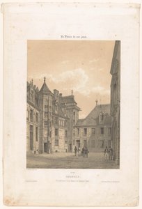 Vue de la cour intérieure du Palais Jacques-Coeur à Bourges