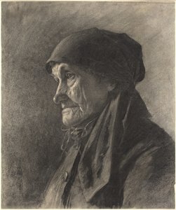 Une paysanne âgée - Leon Augustin Lhermitte