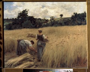 Les moissonneurs - Leon Augustin Lhermitte