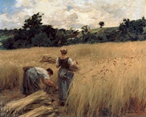 Moissonneurs, 19e ou début du 20e siècle - Leon Augustin Lhermitte