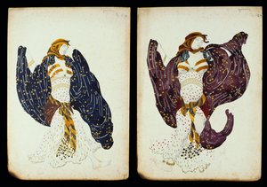 Une paire de costumes pour danseuses de "Juive" - Leon Bakst