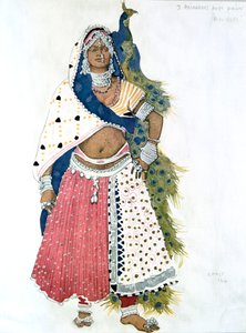 Bayadère avec paon, costume de ballet, 1911 - Leon Bakst