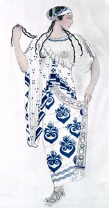 Conception de costume pour Ida Rubinstein en tant qu