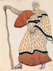 Costume pour le drame Œdipe à Colone de Sophocle - Leon Bakst