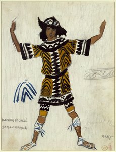 Costume pour le ballet Daphnis et Chloé de M. Ravel - Leon Bakst