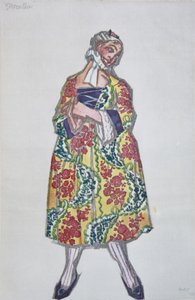 Costume pour le ballet Le donne di buon umore de C. Goldoni, 1917 - Leon Bakst