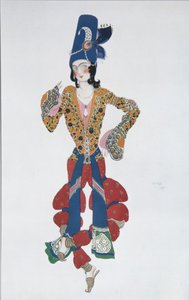 Costume pour le ballet Shéhérazade de N. Rimski-Korsakov, 1910 - Leon Bakst