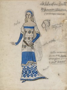 Costume pour la pièce Le Martyre de Saint Sébastien de Gabriele D