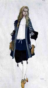 Costume pour la Page Bleue, d