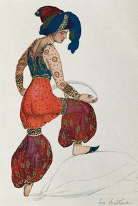 Costume de Vaslav Nijinsky pour le personnage de la sultane dans le ballet "Shéhérazade" 1910 - Leon Bakst