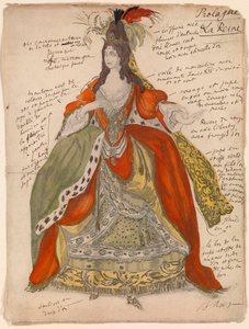 Costume préparatoire de la reine, pour le ballet "La belle au bois dormant" de Piotr Tchaikovski