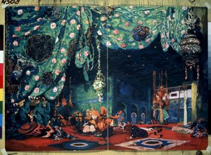 Décor pour le ballet Sheherazade de Nicolas Rimski-Korsakov - Leon Bakst
