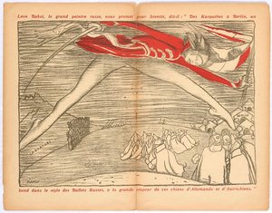 Des Karpathes à Berlin, un bond dans le style des ballets russes..., vers 1915 - Leon Bakst