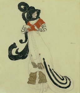 Dessin de costume de fantaisie, vers 1914 - Leon Bakst