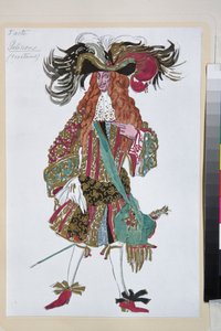 Galisson, costume pour le ballet La Belle au bois dormant de Piotr Tchaïkovski - Leon Bakst