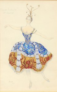 La Princesse Enchantée. Costume pour le ballet La Belle au bois dormant, 1921