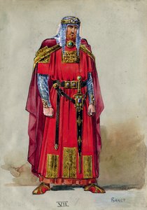 Prince médiéval. Conception de costume