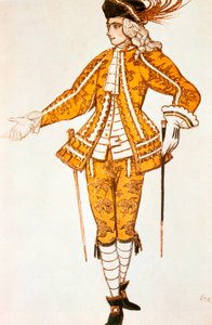 Page de la fée des Canaris, costume pour le ballet La Belle au bois dormant de Tchaïkovski, 1921 - Leon Bakst