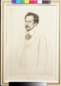 Portrait du poète Andreï Biély (1880-1934) - Leon Bakst