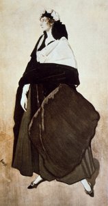 Portrait de la danseuse de ballet et mécène Ida Rubinstein, 1921 - Leon Bakst