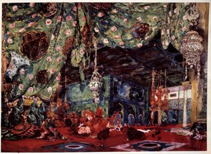 Scénographie par Léon Bakst pour l