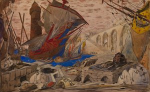 Décor de La Pisanelle ou la mort parfumée de Gabriele d