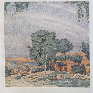 Décor de scène pour le ballet Hélène de Sparte par E. Verhaeren et D. de Séverac, 1912