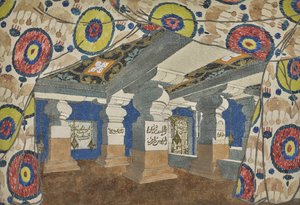 Décor de scène pour la revue Aladin, ou la Lampe Merveilleuse, 1919 - Leon Bakst