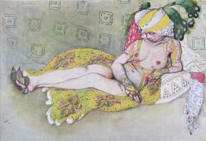 La femme du sultan jaune, 1916 - Leon Bakst