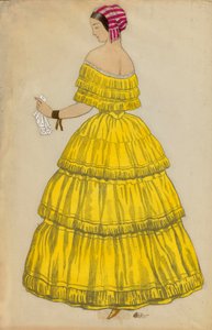Costume pour le ballet "Les papillons" dirigé par Robert Schumann - Leon Bakst