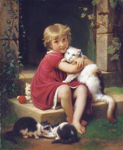 Son animal préféré, 1867 - Leon Bazile Perrault