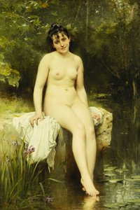 Le baigneur - Leon Bazile Perrault