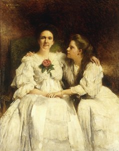 Mère et fille - Leon Bonnant
