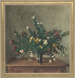 Bouquet de petits chrysanthèmes - Léon Bonvin