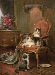 La chaise favorite - Leon Charles Huber