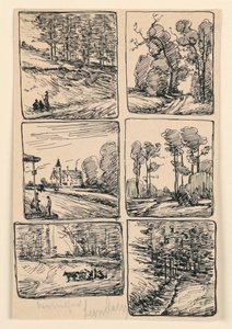Six études de paysage, New Milford - Leon Dabo