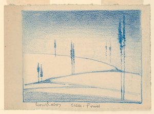 Paysage enneigé (Étude-Formes)