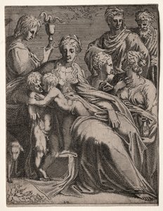 Conversation sacrée, 1540s - Leon Davent