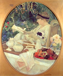 Thé dans le jardin, 1910 - Leon Georges Carre