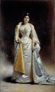Portrait en pied de Madame Albert Cahen d