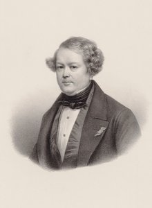 Portrait du compositeur Auguste-Mathieu Panseron 1796-1859, 1850 - Leon Noel