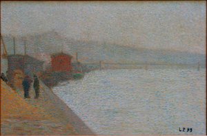 Les bords de Saône - Leon Pourtau