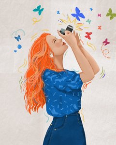 Dancing Wings, 2025 (numérique) - Leona Tsiara