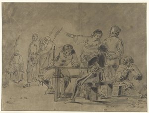 Pierre renie le Christ - Leonaert Bramer