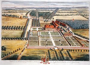 Dawly dans le comté de Middlesex gravé par Johannes Kip (c.1652-1722)