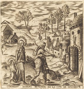 Joseph, Marie et Jésus retournant à Nazareth - Leonard Gaultier