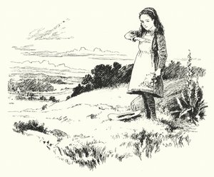 Coccinelle, coccinelle, rentre chez toi (gravure) - Leonard Leslie Brooke