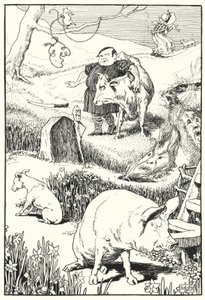 La vieille femme et son cochon - Leonard Leslie Brooke