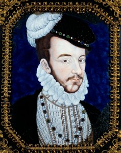 Portrait de Charles IX, roi de France (1550-1574). Peinture de Leonard Limosin