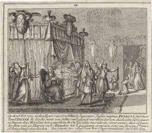 La mort de Pierre le Grand le 8 février 1725